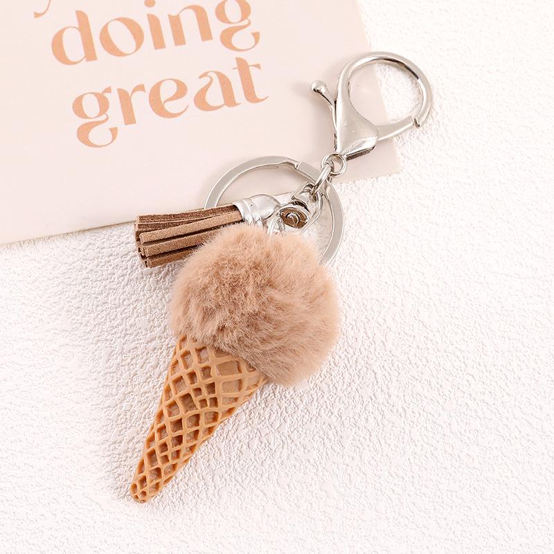 Women s Faux Mink Fur Ball Keychain with Tassel - Versatile Accessory for Bags & Phones Pendant