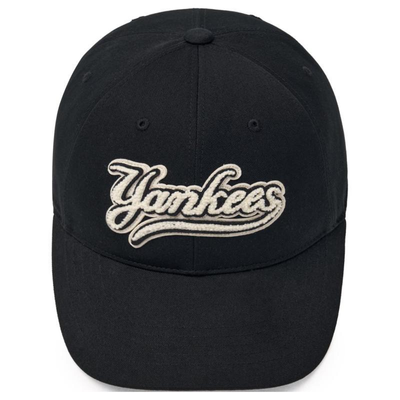 MLB Cotton Polyester Baseball Caps Unisex Black Fashion 3ACPVF04N-50BKS
