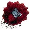 Elegant Rose Butterfly Tassel Hair Claw Clip for Women - 2025 Versatile Flower Hairpin Headdress