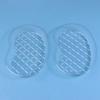 20Pcs Medication Change Tray Dental Tray Curved Tray Disposable Waist-Shaped Plastic Clear Sterile Medication Change Box