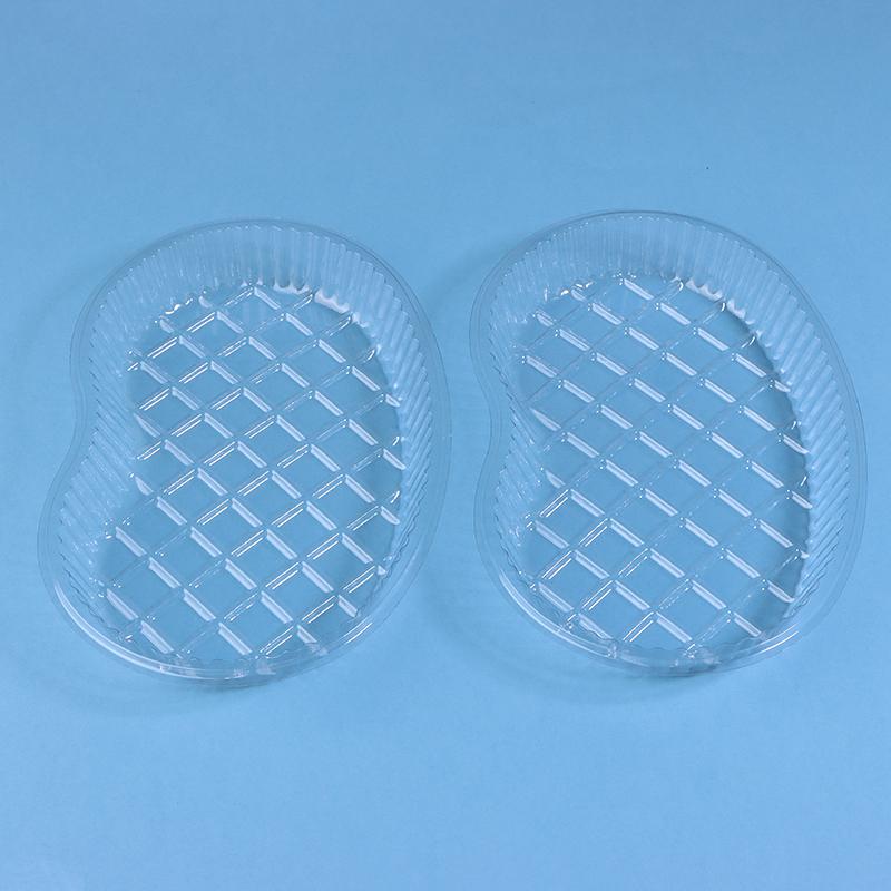 20Pcs Medication Change Tray Dental Tray Curved Tray Disposable Waist-Shaped Plastic Clear Sterile Medication Change Box