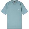 Emporio Armani Fw25 Slim Fit Crew Neck Embroidered Logo Short Sleeve Cotton Knit T-Shirt Men T-Shirts EM005396-AF13715-U9170