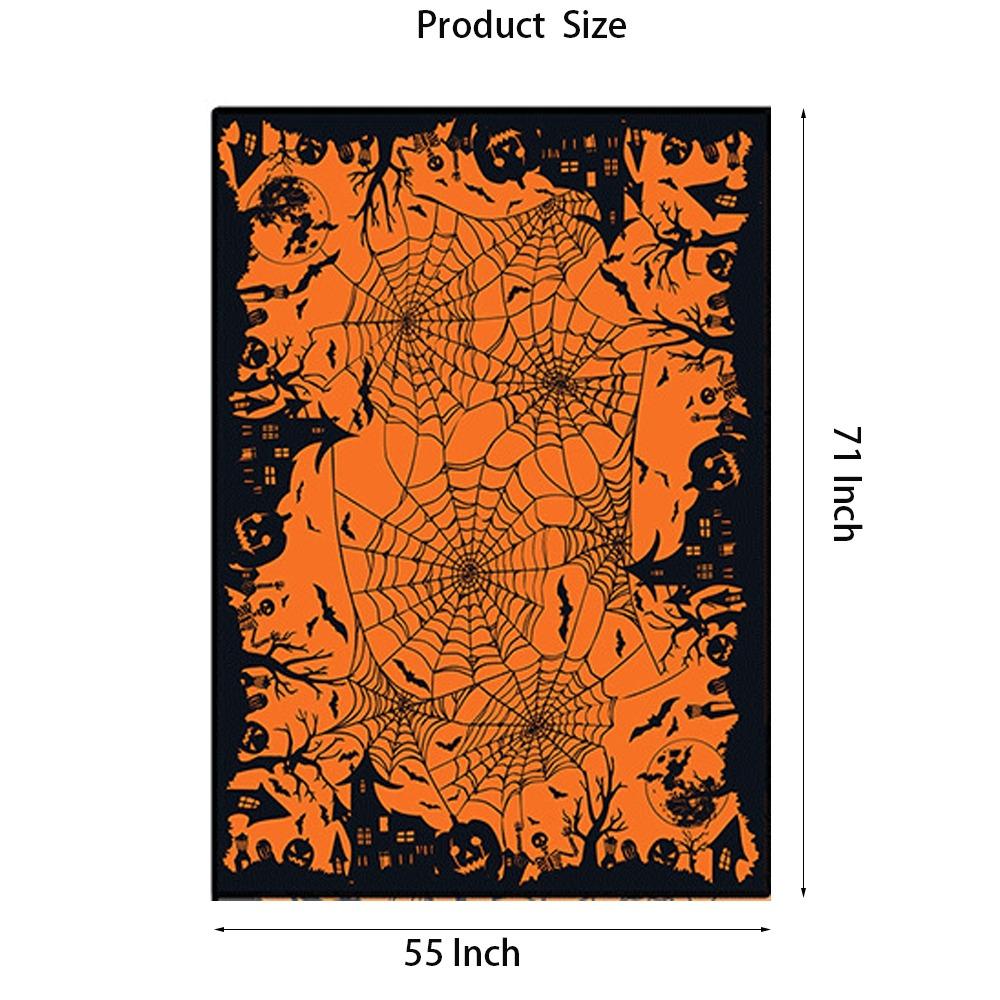 Polyester Halloween Tablecloth  Halloween Decorations, Dinner Parties and Scary Movie Nights