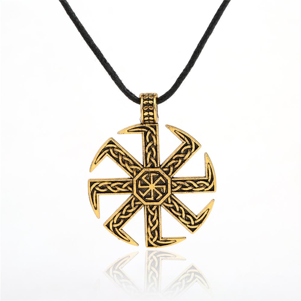 Ähnlich wie tolle slawische Kolovrat Halskette für Männer Heidnischer Sonnenrad Talisman Amulett Gliederkette Anhänger Religiöser Schmuck