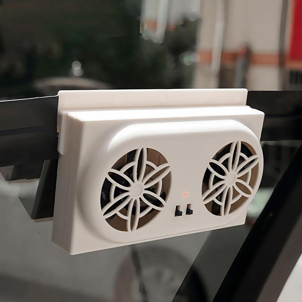 Solar Car Window Fan Cooling Solar Vent Exhaust Fan Effective Quiet Vehicle Air Purifier Enhanced Comfort For Adults Lovers