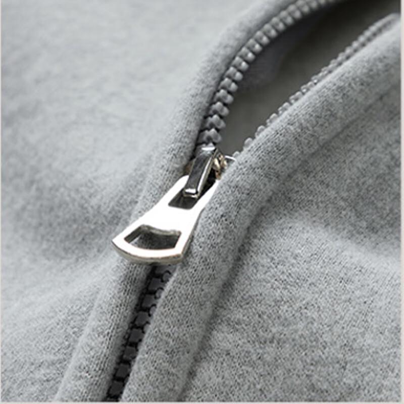 Maoren Men's Fleece Lined Zip-Up Hooded Sweatshirt