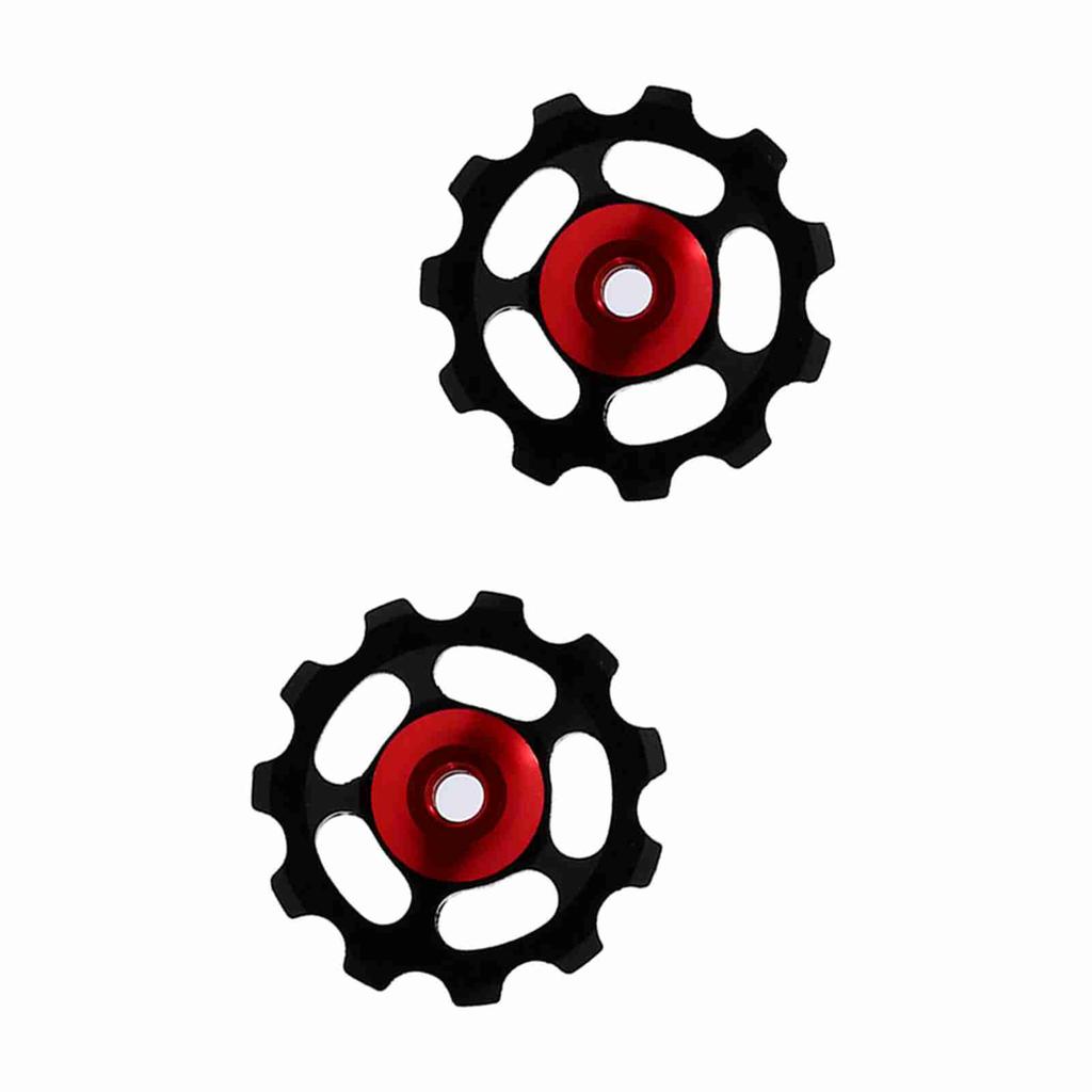2pcs Aluminum Alloy 11T CNC Jockey Wheel Rear Derailleur Pulley For Bicycle Bike