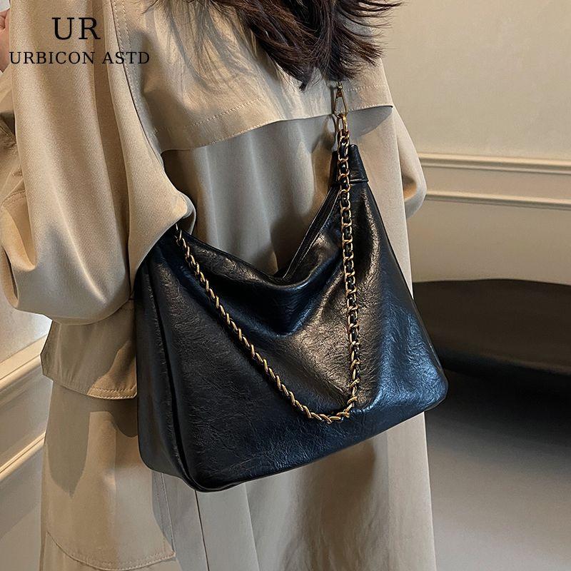 

Fancy Large Capacity Bag Women s 2025 New Arrival Super Hot Crossbody Dumpling Bag Special Interest Light Luxury Commuter Tote Black large