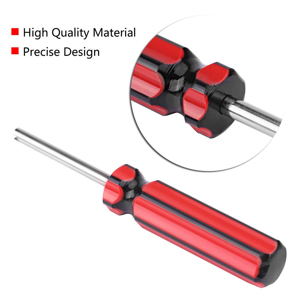 10pcs Tire Repair Tool Set Bug Critter Driver Tire Valve Core Single Head Valve