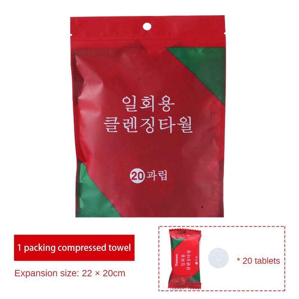 1PACK Disposal Cotton Compressed Face Towel Coin Tissue Non-woven Towelettes Portable For Home Camping Travel Cleaning Washcloth