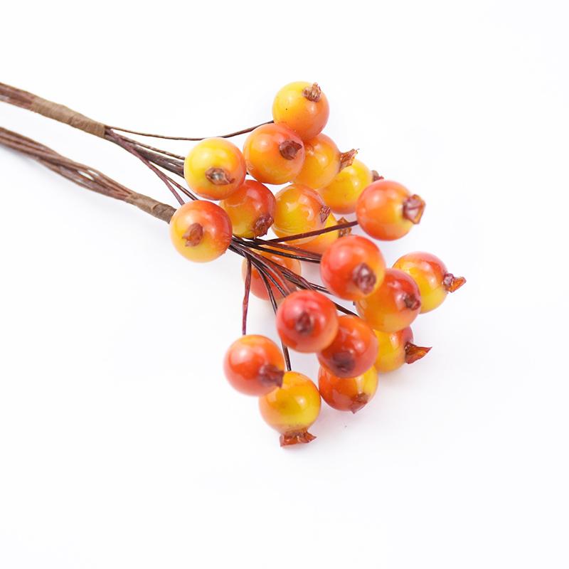 

2/5 шт. Искусственный цветок гранат сделай сам подарок конфетная коробка скрапбук Рождественский фестиваль Домашний уличный декор для сада Свадебный букет 2pcs