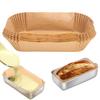 100 Pièces Moules à Pain 9x5 Pouces Papier Parchemin Antiadhésif Jetable pour la Cuisson