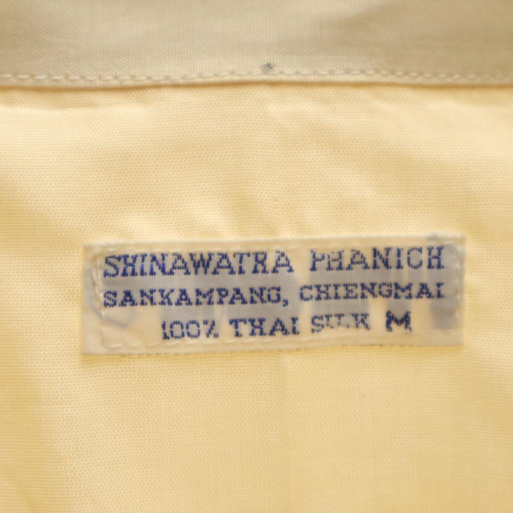 SHINAWATRA PHANICH 90s Silk Old Short sleeve shirt M cream Men's Used