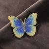 Butterfly Painting Oil Coat Brooch New High-End Women'S Design Sense Niche Luxury Unique Pin Suit Brooch