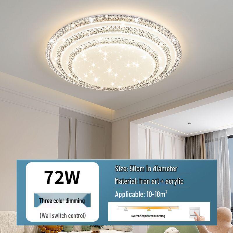 Ultra-bright Modern LED Crystal Ceiling Light for Bedroom and Living Room