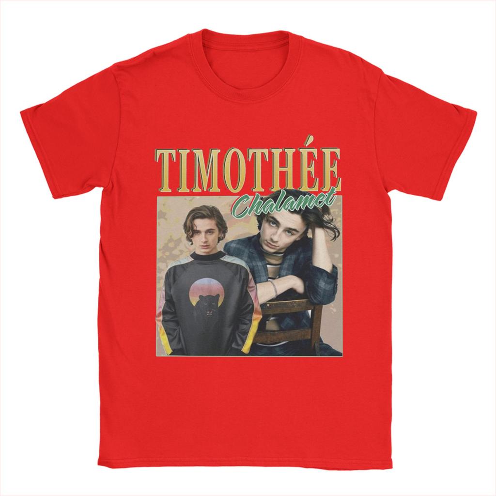 Timothee Chalamet Actor TShirts Unisex Crazy Cotton Tees Crewneck Short Sleeve T Shirt Plus Size Clothing
