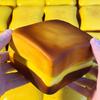 Slow Rebound Wet Soft Buttered Toast Suqeeze Toy Super Squishy Fidget Toy Funny Stress Relief Sticky Toy Soft Squeeze Vent Gift