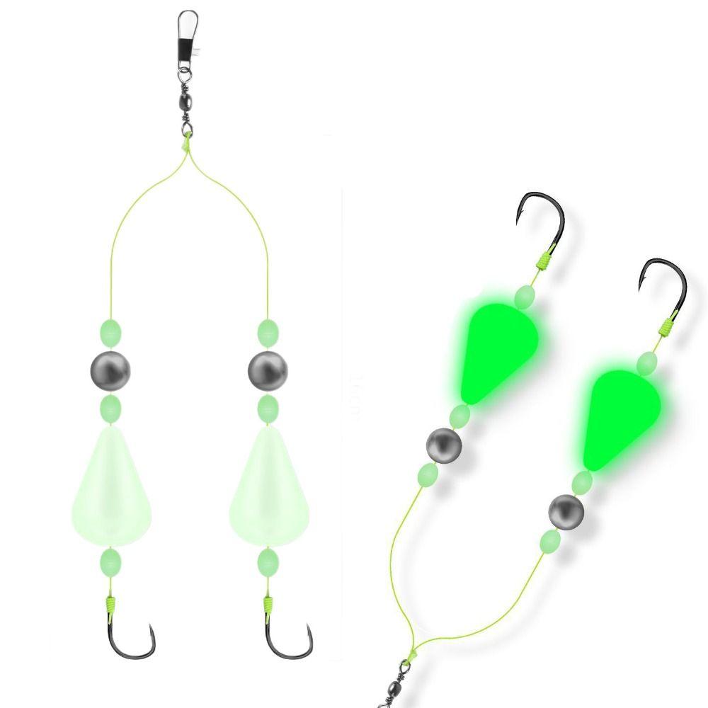 Size4#-12# Reverse Off-Bottom Double Hook Rig Surf Fishing Rigs  European Carp Fishing