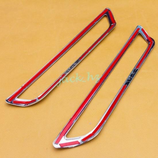 For Ford Explorer -2024 Chrome Rear Bumper Reflector Fog Light Cover