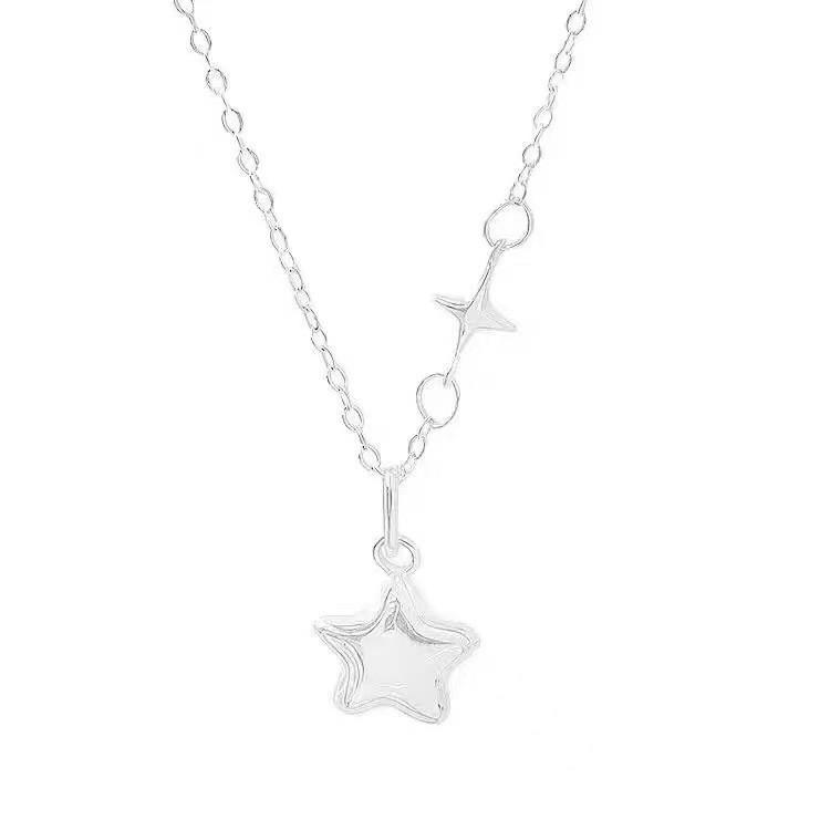 Versatile Five-Pointed Star Pendant Necklace for Women - Trendy, Simple, and Fashionable Clavicle Chain In Style