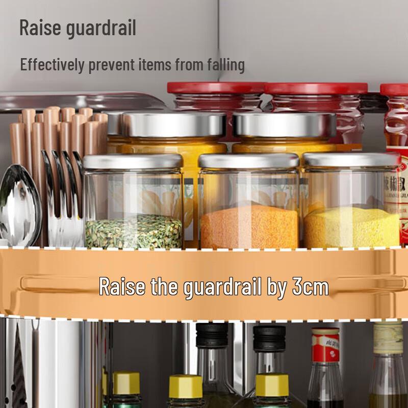 Cloud Frost Stainless Steel Corner Kitchen Organizer