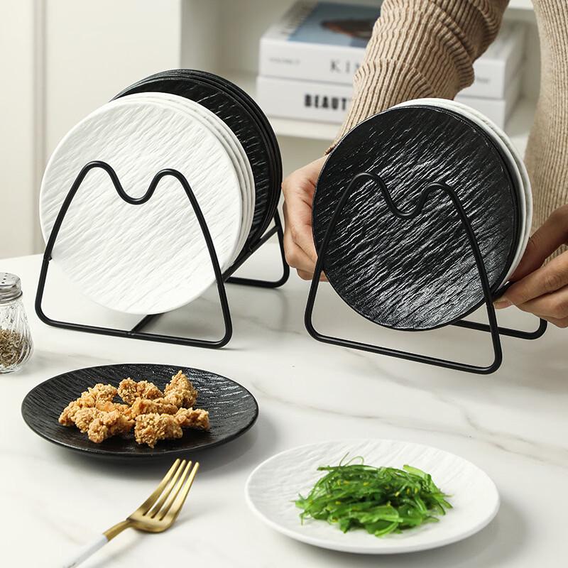 Zhi Shi Ceramic Spit Bone Dish Set with Storage Rack