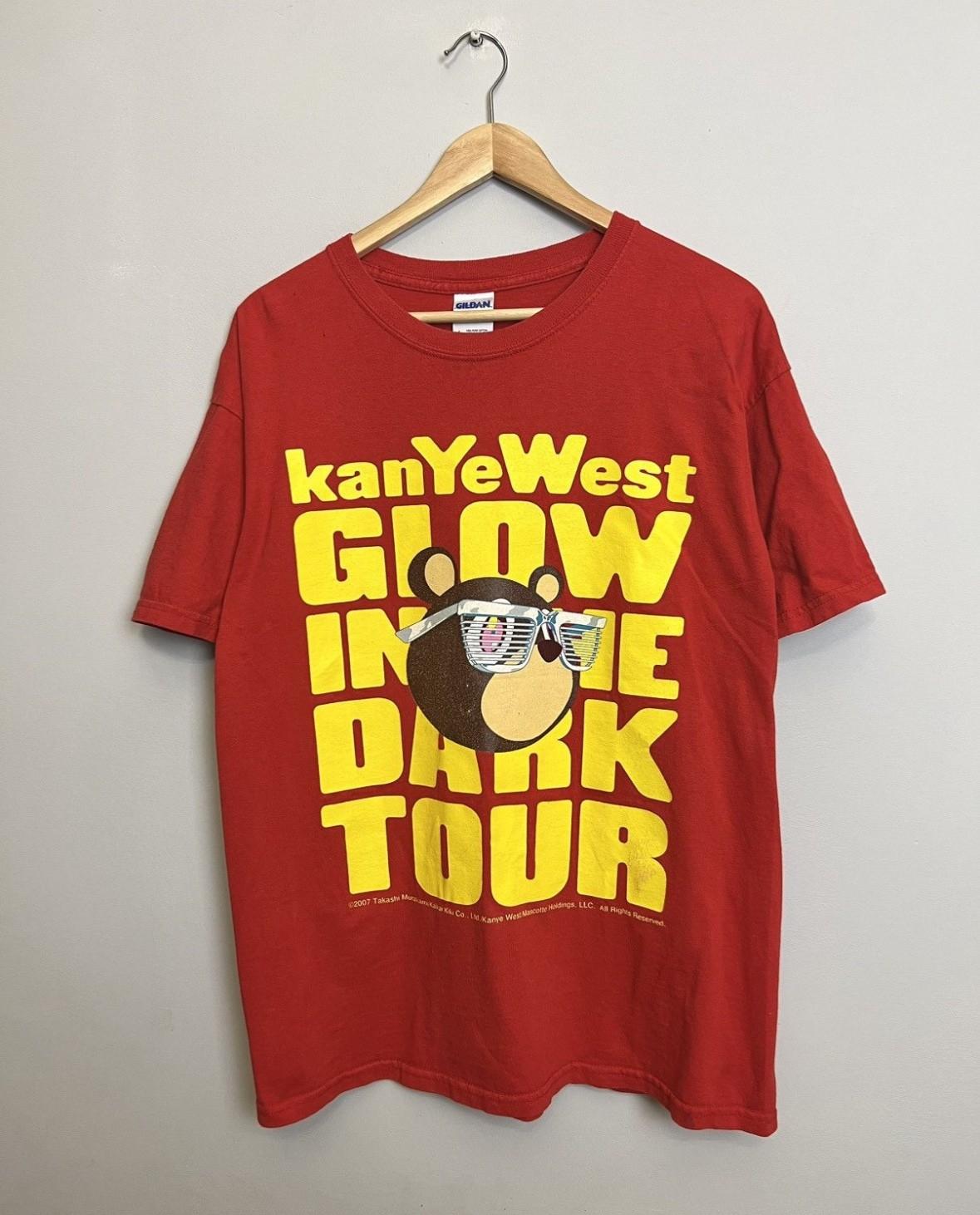 Vintage 00s Kanye West Rap Tee hip hop Glow Dark Murakami Rap Tee rare Unisex T-Shirt XXL