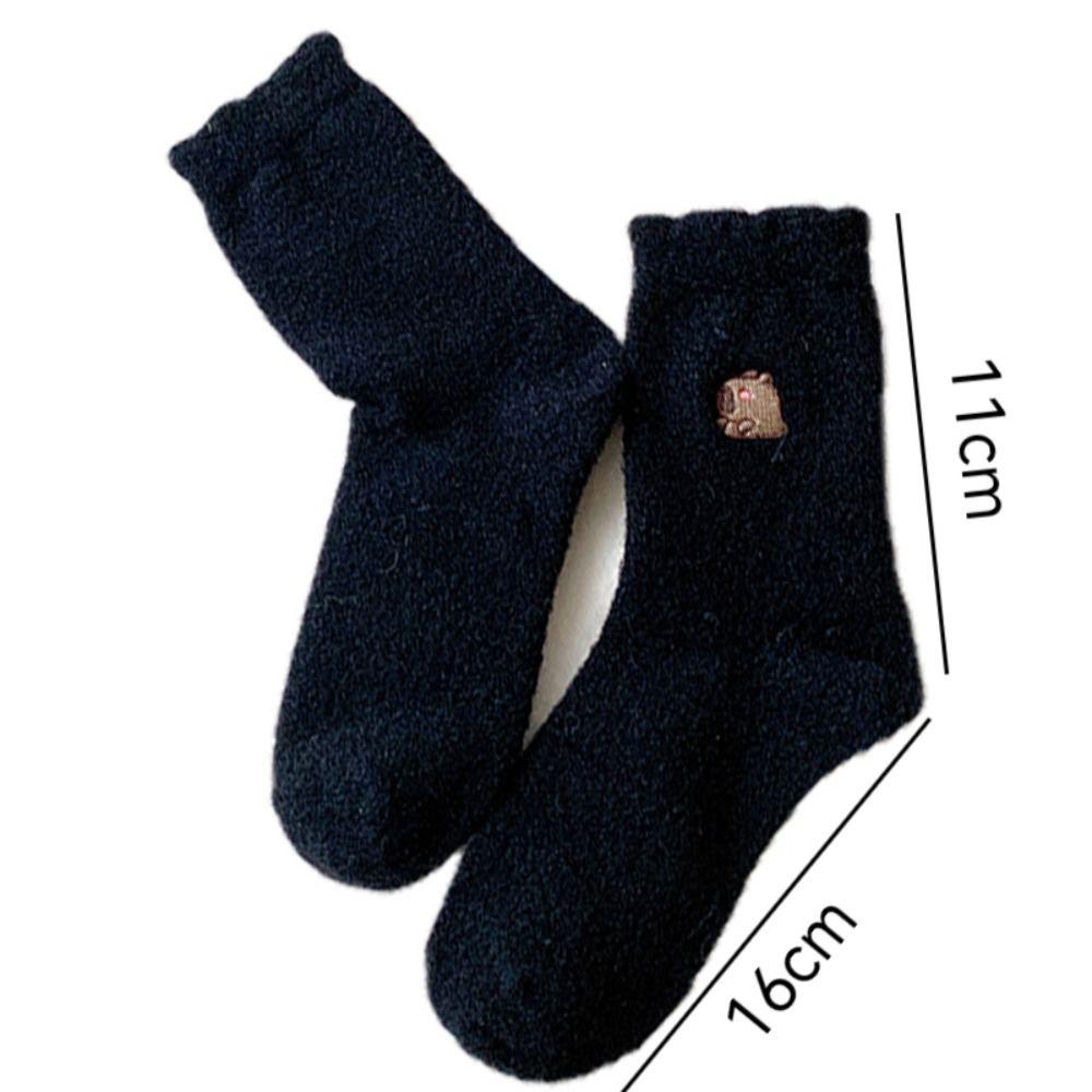 Tykk Gulv Sove Sokk Lue Capybara Midtsokker Fritidssokker Vintersokker Høst Vinter