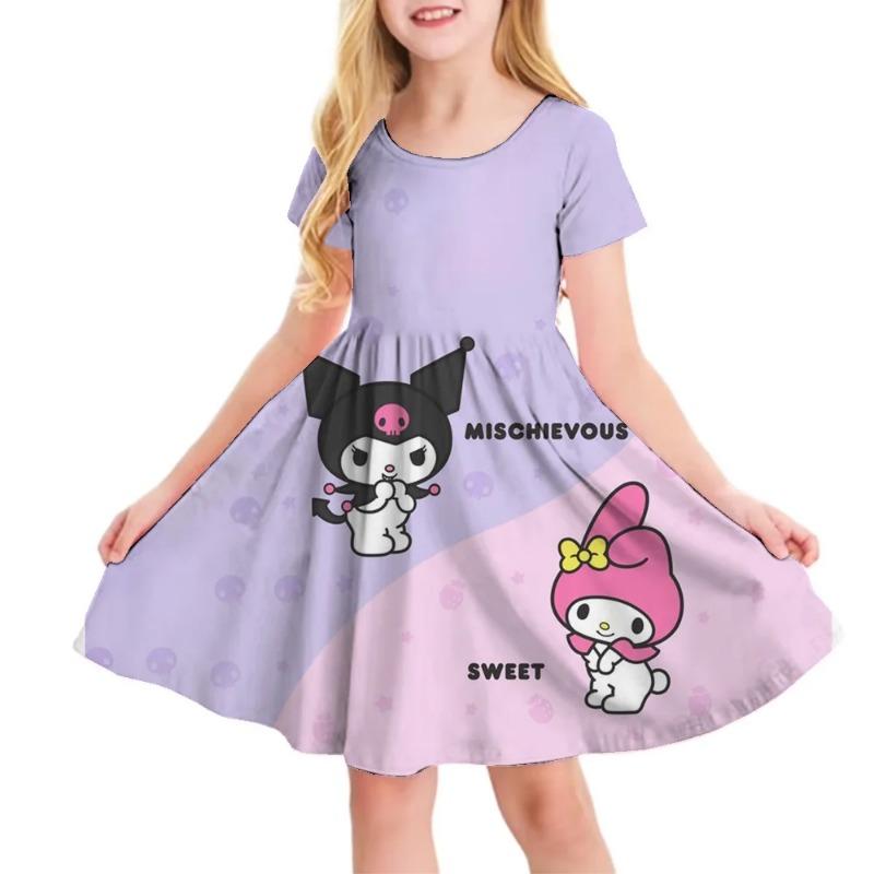 3D Printed Sanrio Hello Kitty Fashion Cartoon Pattern Cute Short Sleeved