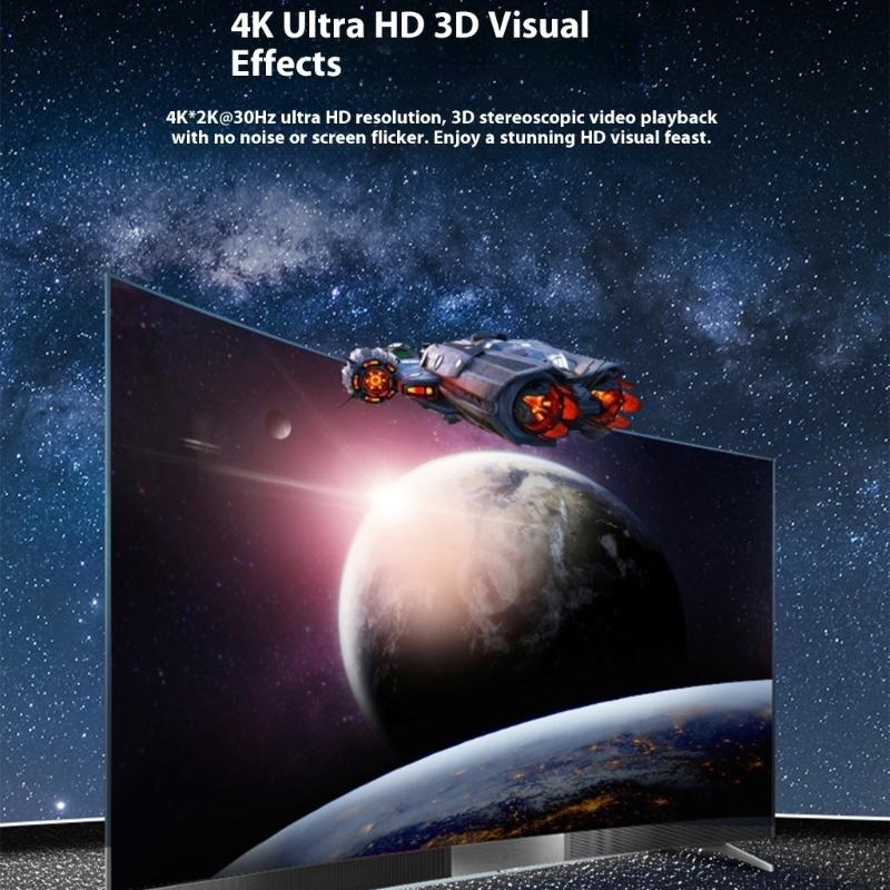 4K Hdmis Splitter 1in 4out With 3D Audios Video Syncing Support 4K/2K/3D/1080P For Home Theater Gaming And Office Use