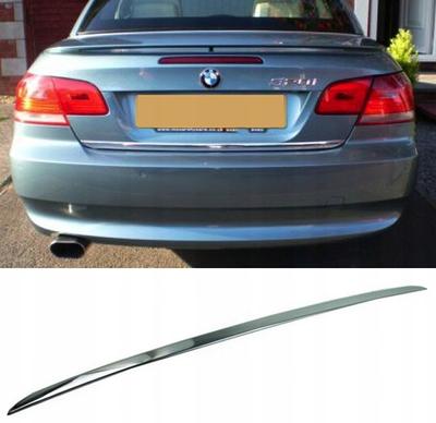 BMW 3 E92 E93 - Chromovaná lišta kufru - Zdůraznění zadních výklopných dveří - Detail zadní části prémiového vozu - Tuning vylepšeného lesku na zadních dveřích