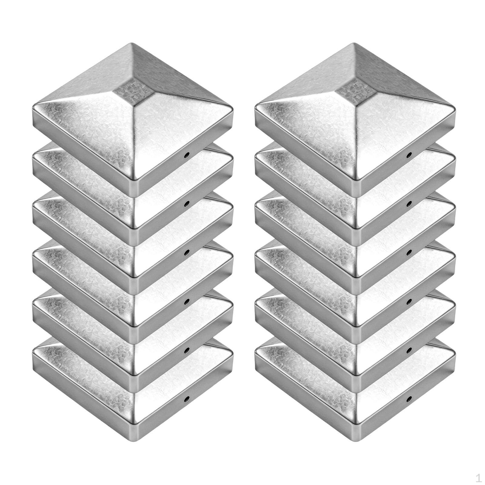 

12Pcs Silver Easy Installation Keep Post from Cracking and Rotting Replacement High Performance Zinc