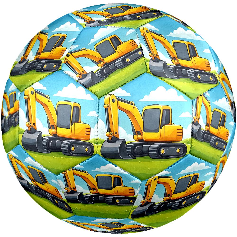 Excavator Theme Size 5 Soccer Ball, Suitable for Both Indoor and Outdoor Matches, a Gift Suitable for Everyone.