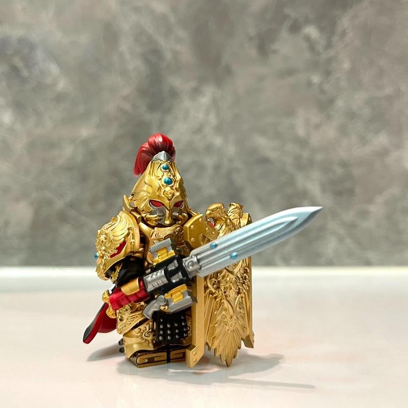 Warhammer 40K Series Emperor Slash Army Blade Warrior Figurine Assembled Building Block Toy Bag