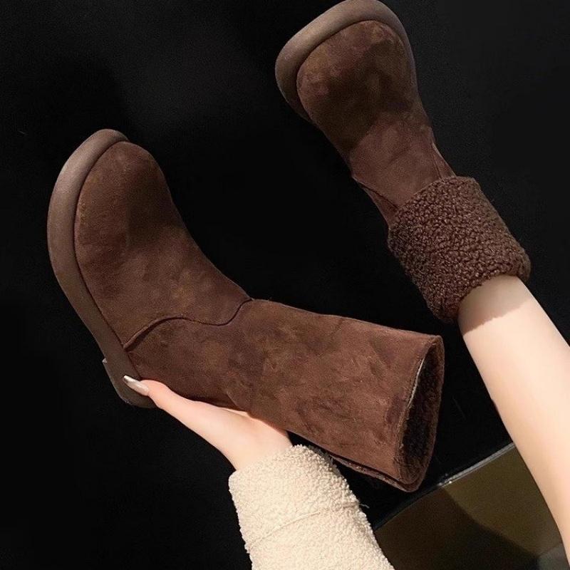 мода балетки меховые женские ботильоны короткие плюшевые теплые туфли зимние дизайнерские 2025 тренд готические гладиаторы замшевые повседневные туфли зимние ботинки женские 39 4634₽