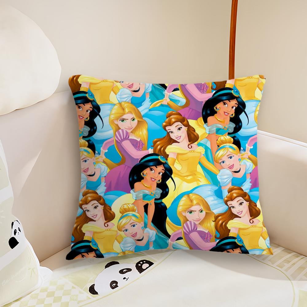 MINISO Lovely P-Princess Cute cushion cover Living Room Headboard Bedroom Office Cushion Cushion Sofa Nap Time Pillow Case