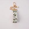 1pc Wallets Decor New Keychain Fashion Leaf Pattern Elegant Bag Charms Keyrings Fabric