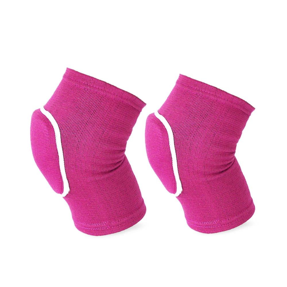 

1 пара детских наколенников для танцев, волейбола, губчатые наколенники, бандаж, мягкий дышащий эластичный протектор для девочек, мальчиков, катания на коньках, велоспорта M