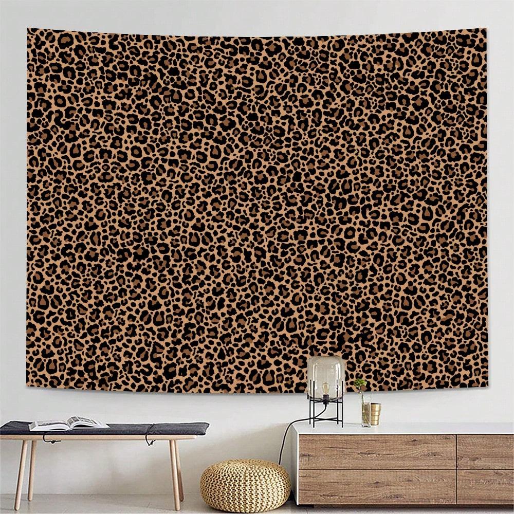 1pc Wild Leopard Print Polyester Tapestry 2D Print Wall Hanging for Bedroom Living Room Home Decor Trendy Gift for Room Wall Dec