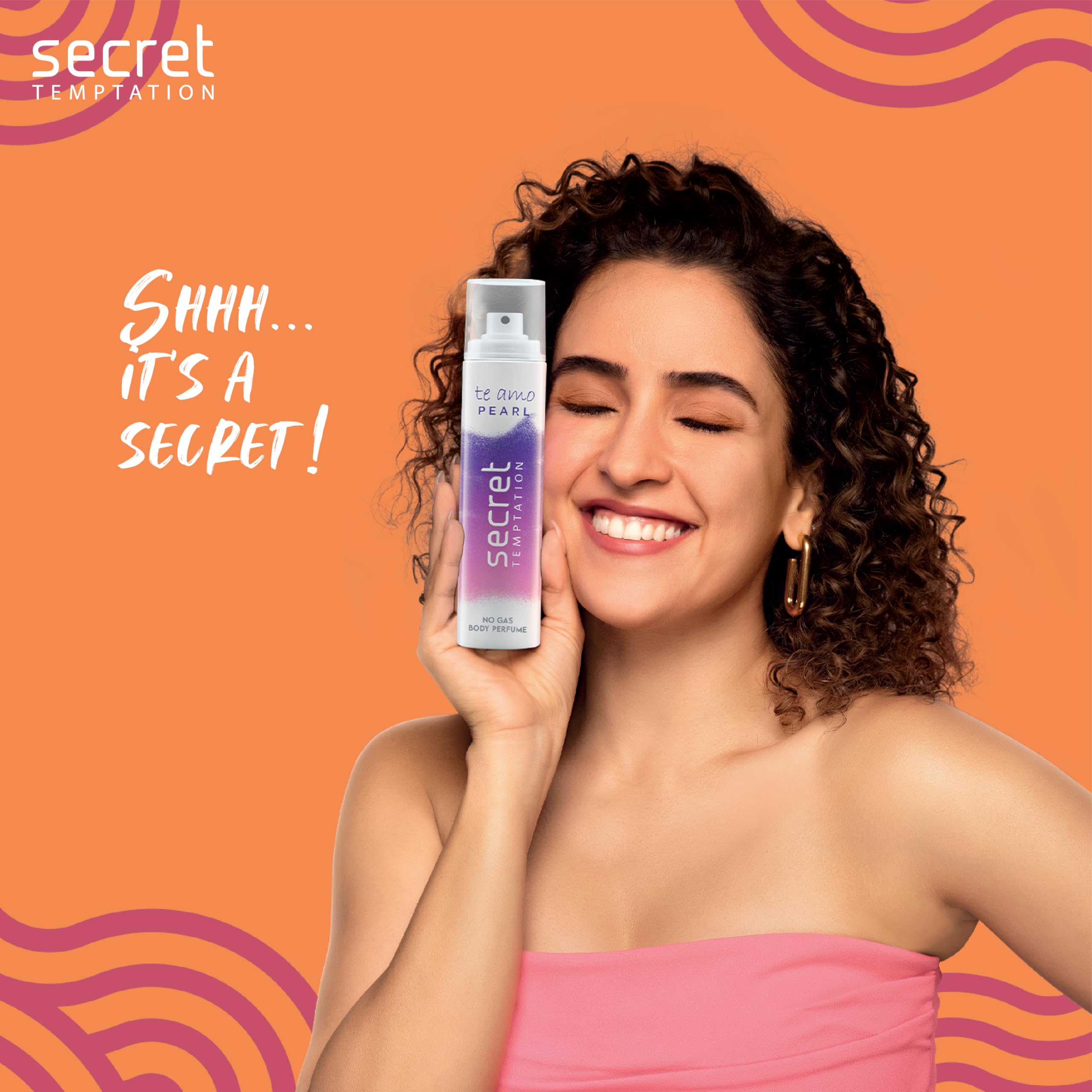 Secret Temptation Te Amo Aqua, Breeze and Pearl No Gas Deodorant Perfume Body Spray for Women, Pack of 3 (120ml each)