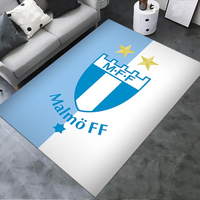 2025 Neuer malmö ff Teppich für Wohnzimmer Schlafzimmer Zuhause Sofadekoration, Kinder spielen Rutschfeste Bodenmatte