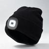 Riding Knitted Cap with Light Thermal Lighting Night Fishing Cap Portable LED Outdoor Wool Cap