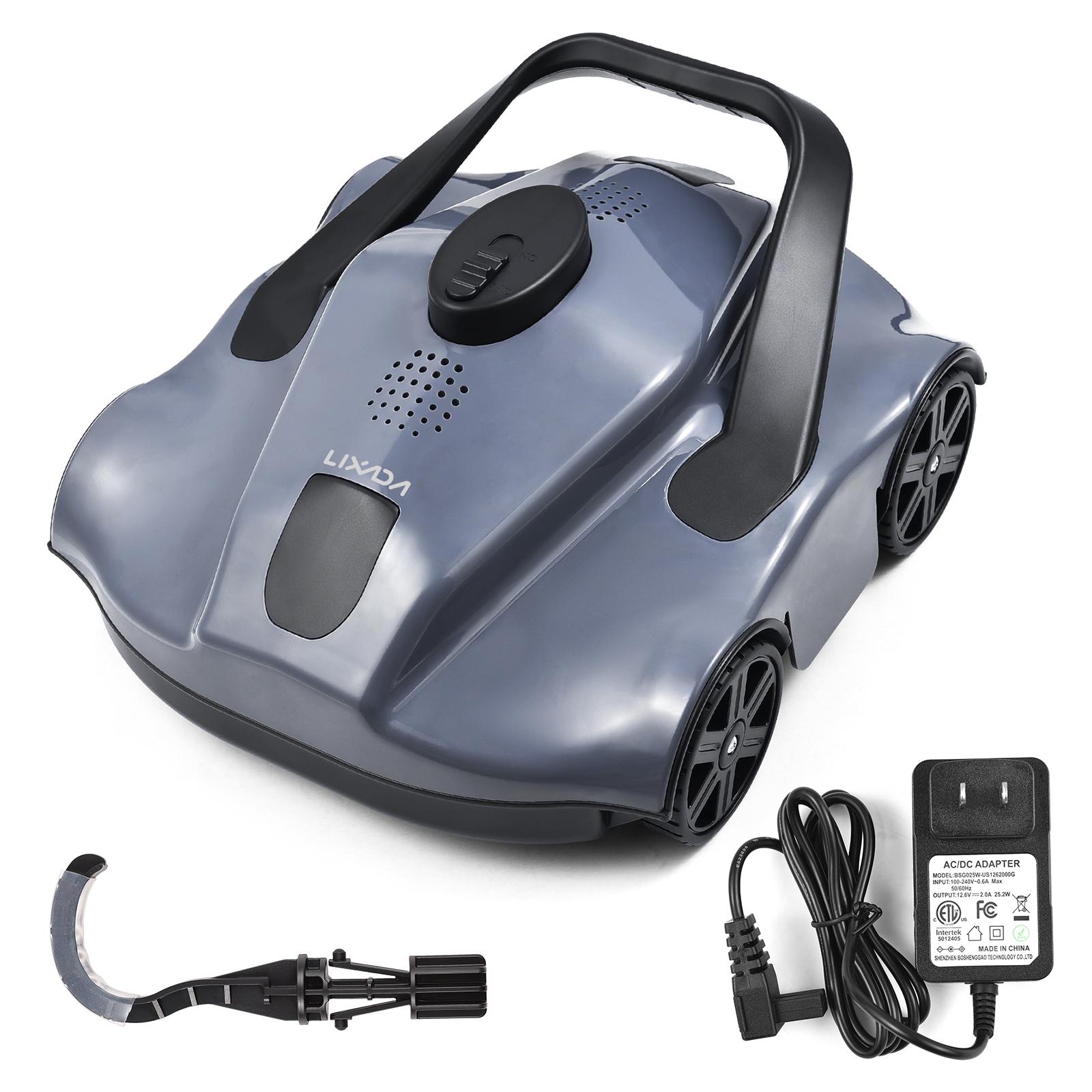 28 Вт Робот-пылесос для бассейна для плоского дна IPX8 Водонепроницаемый Автоматический Робот-пылесос для бассейна Беспроводной Робот-пылесос для бассейна