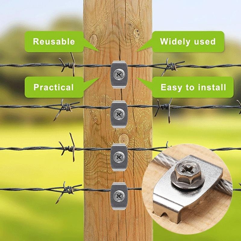 Multiple Use Fence Pegs Heavy Duty Metal Fence Spikes set for Secure Fencing Professional Metal Stakes for Gardeners