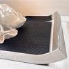 Stainless Steel Organizer Tray Leather Woven Storage Trays Modern Luxury Decorative Tray Rectangular Accessory Trays with Handle
