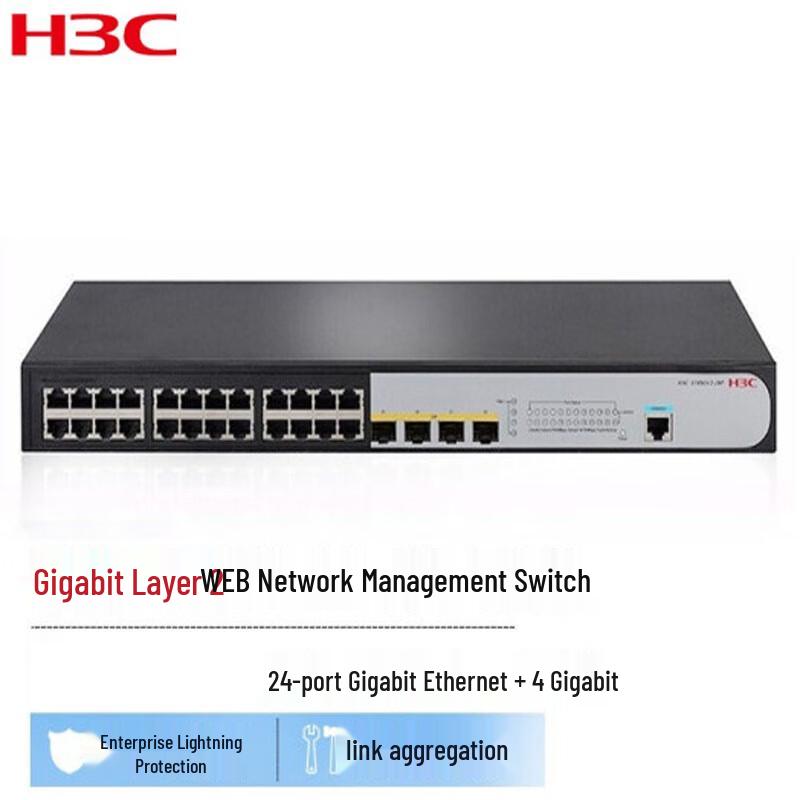 

H3C S1850V2-28P Gigabit Managed Network Switch
