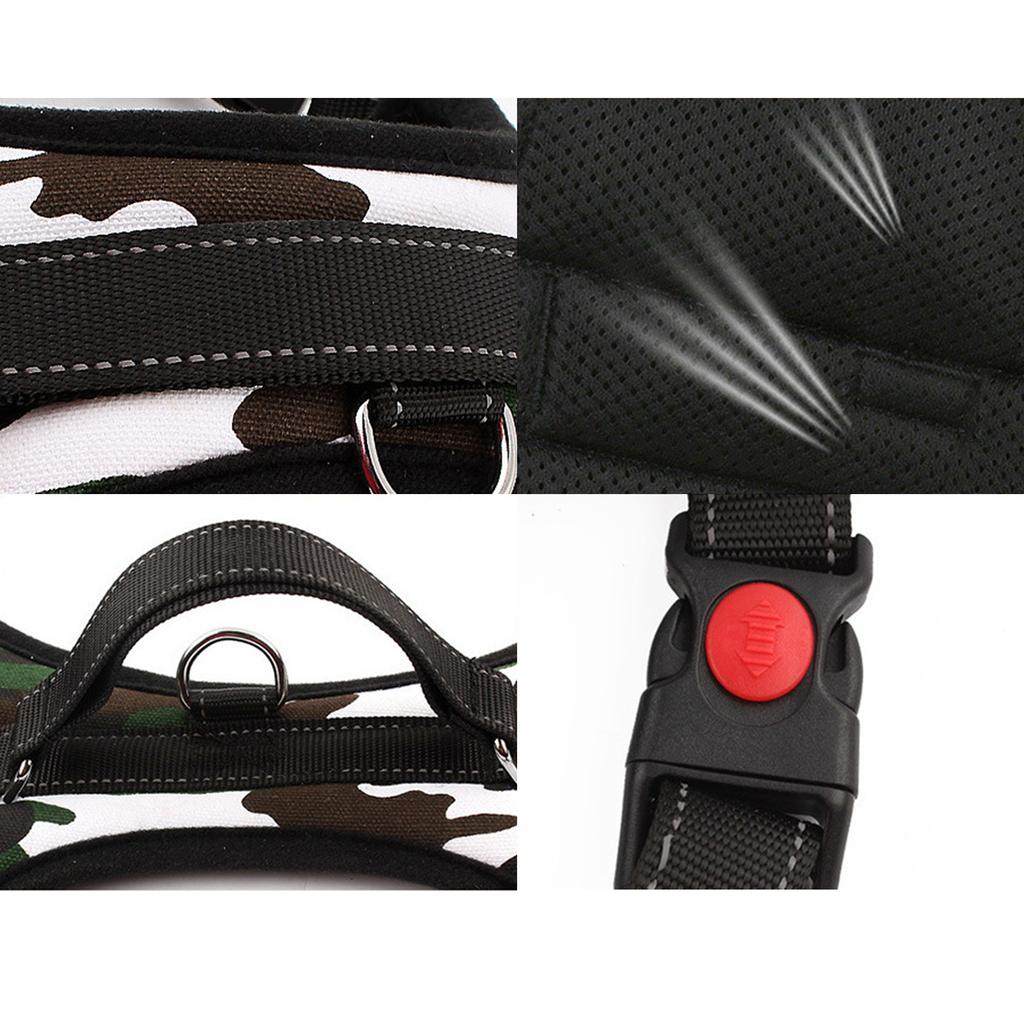 Pet Chest Strap with Handle Reflective Dog Vest Harness Adjustable Pet Vest Cat Outdoor Vest Dog Walking Harness Easy Control for Dog Cat Rabbit