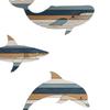 3 Stück Holzfisch Wanddeko Rustikaler Walhai Delfin Strand Küsten Wandkunst Nautische Wandbehang Skulptur für Badezimmer Seehaus Dekor