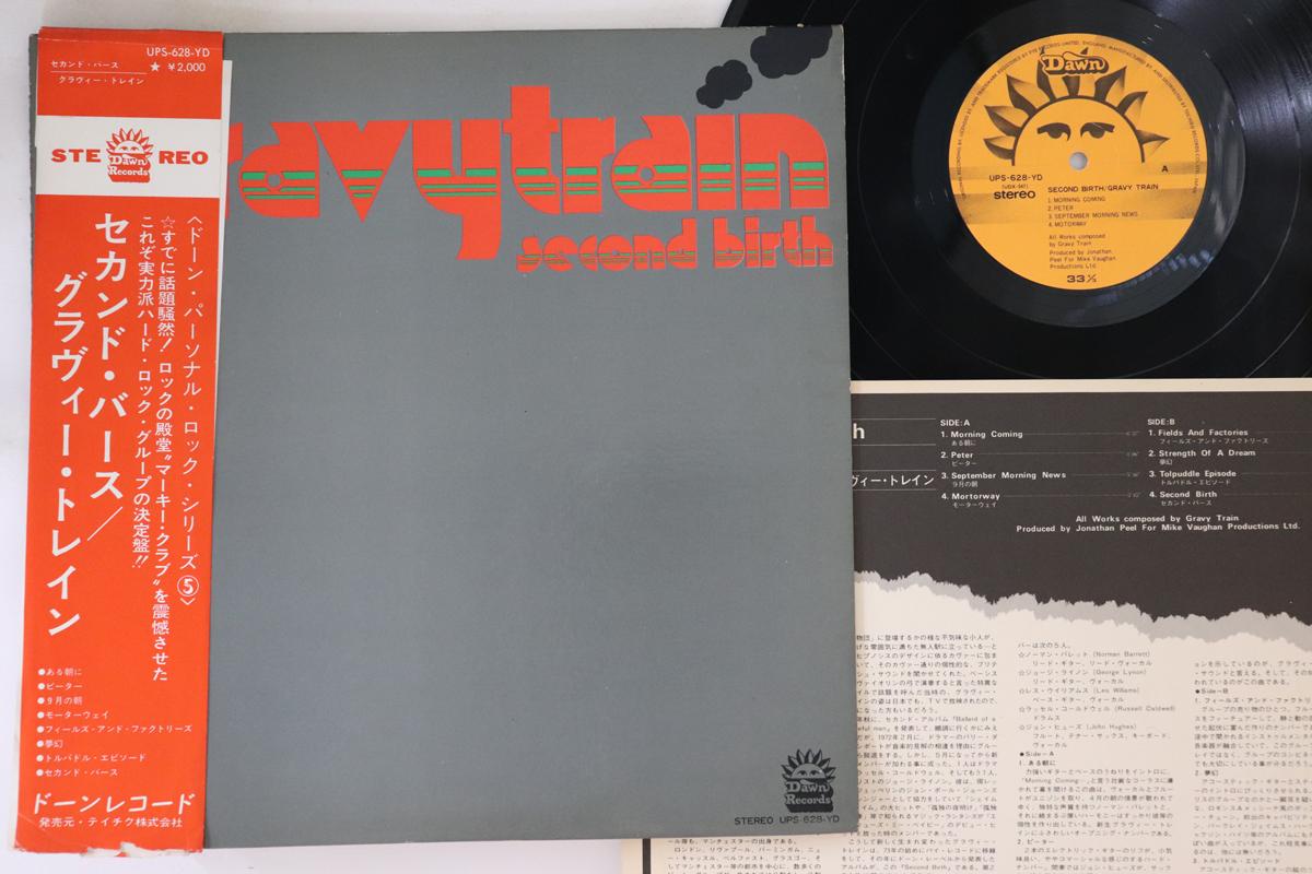 

LP Пластинка GRAVYTRAIN - Second Birth UPS628YD DAWN 1974 Япония Obi Rock Б/у