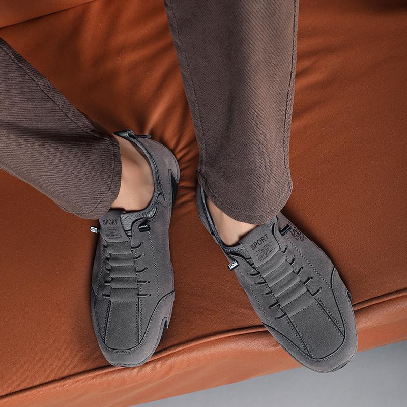 New Brand Sneakers Men's Soft Soled Casual Loafers Spring Lightweight Luxury Lazy Outdoor Hiking Driving Shoes In Large Size